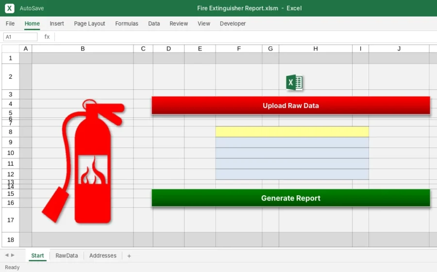 Fire Extinguisher Service Report Generator