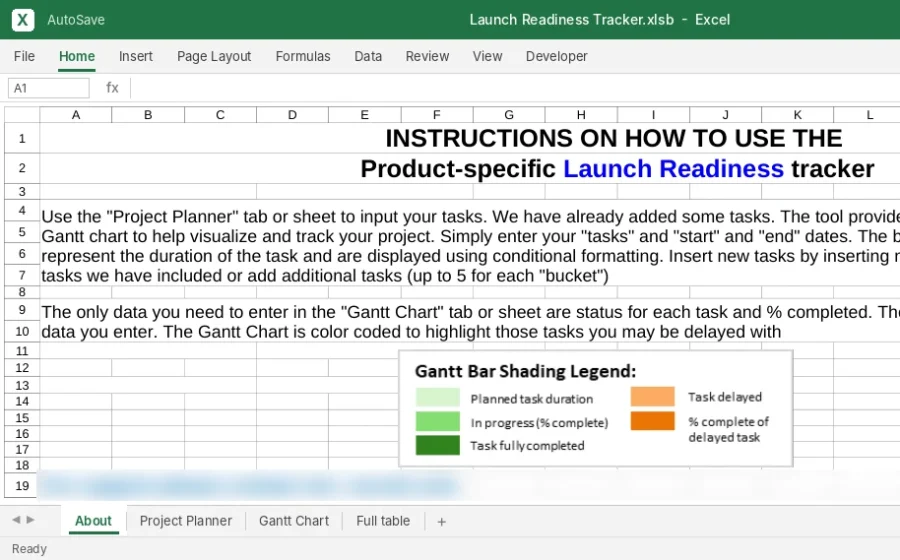 Launch Readiness Tracker