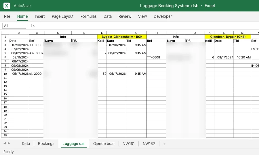 Luggage Transport Booking System